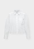 Calvin Klein Jeans CROPPED SHIRT  - Button-down blouse - brilliant white