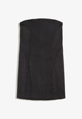 Bershka MINI SATEEN BANDEAU DRESS - Cocktail dress / Party dress - black