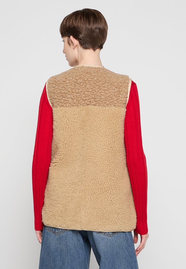 COACH SHERPA SHEARLING MIXED VEST