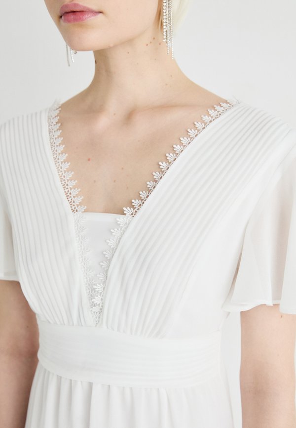 VILA VILILLA V NECK MIDI DRESS