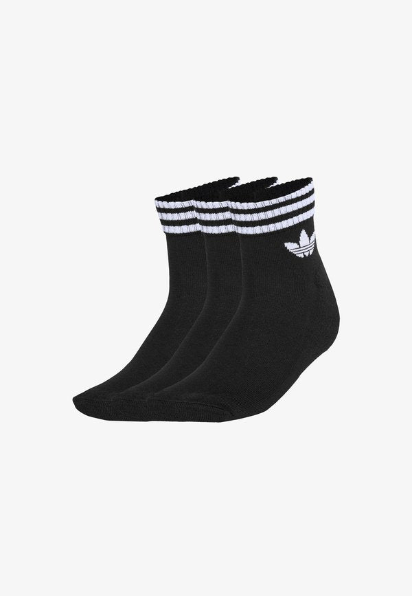 adidas Originals 3S ANKLE S 3PACK UNISEX - Socks - black black black