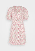 JDY JDYNICOLE TIE SLEEVE SHORT DRESS