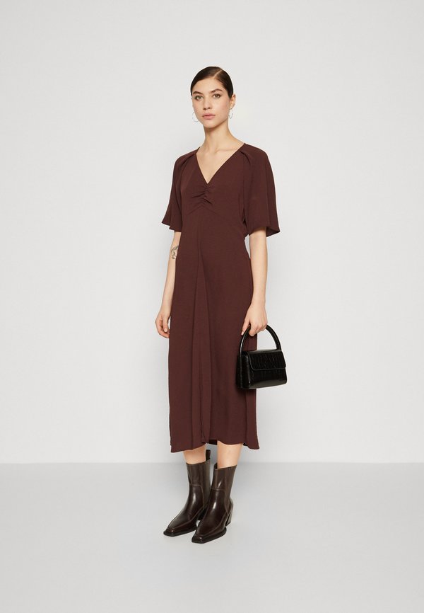 JDY JDYDIVYA RUCHING MIDI DRESS