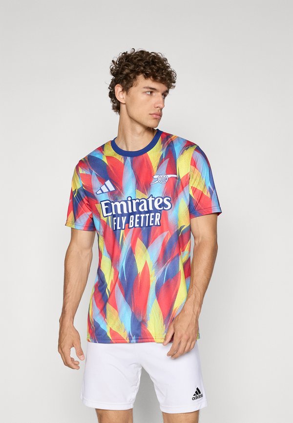adidas Performance ARSENAL FC 25/26 PRE-MATCH JERSEY - Football jersey - victory blue/pure ruby/bright yellow/bright cyan