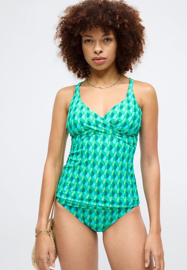 Seafolly SORRENTO MULTIFIT WRAP FRONT TANKINI