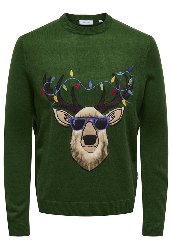 Only & Sons XMAS APLICATION R-NECK