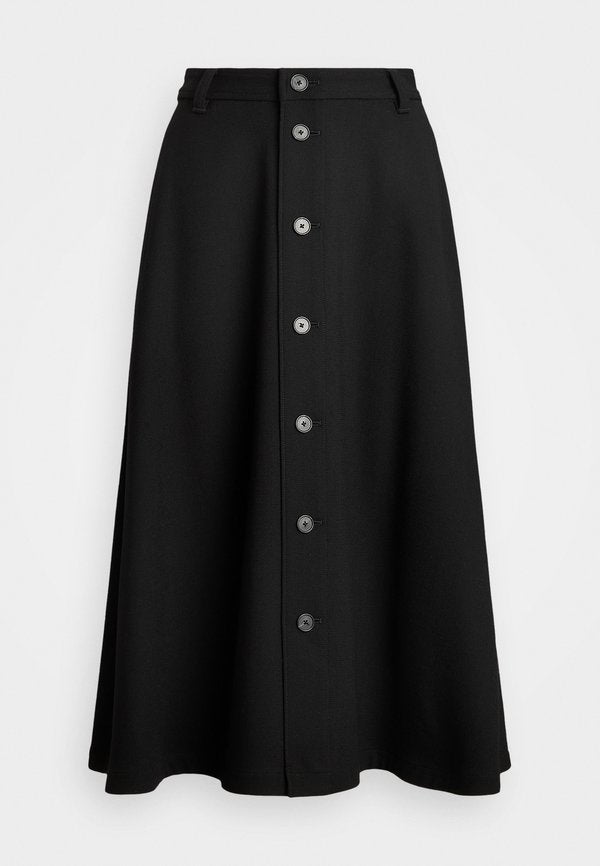 Polo Ralph Lauren WOOL CREPE BUTTONED SKIRT
