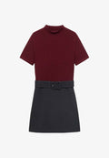 Mango Jersey dress - bordeaux