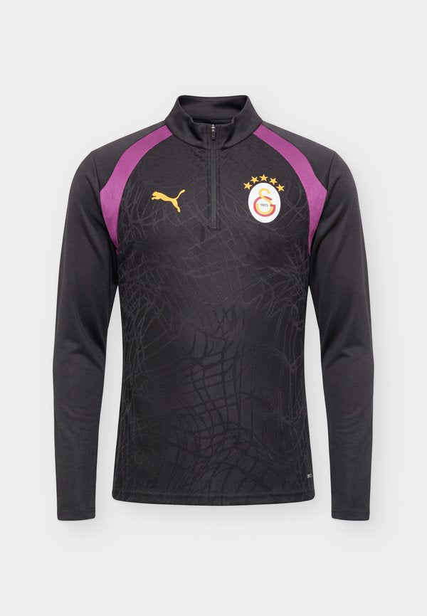 Puma GALATASARAY SK TRAINING 1/4 ZIP - Club wear - flat dark gray/plum wine