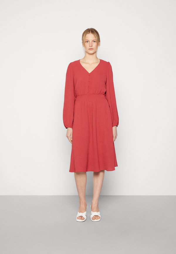 ONLY ONLMETTE V NECK SMOCK DRESS