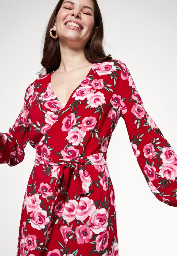 VILA VIDOTTIAS MIDI WRAP DRESS