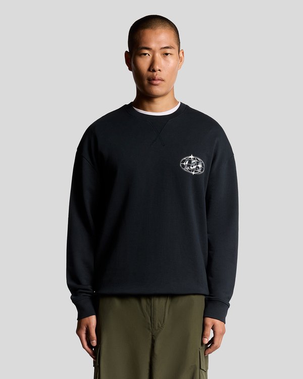 Lyle & Scott CHROME GRAPHIC CREW NECK