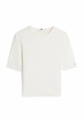 Tommy Hilfiger RIBBED SLIM HALF SLEEVE T-SHIRT