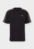 Puma ELEVATED TAPE RELAXED TEE - Print T-shirt - black