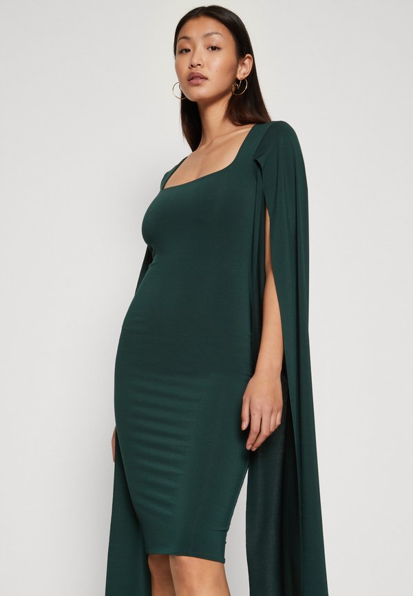 WAL G. SANSA CAPE SLEEVE MIDI