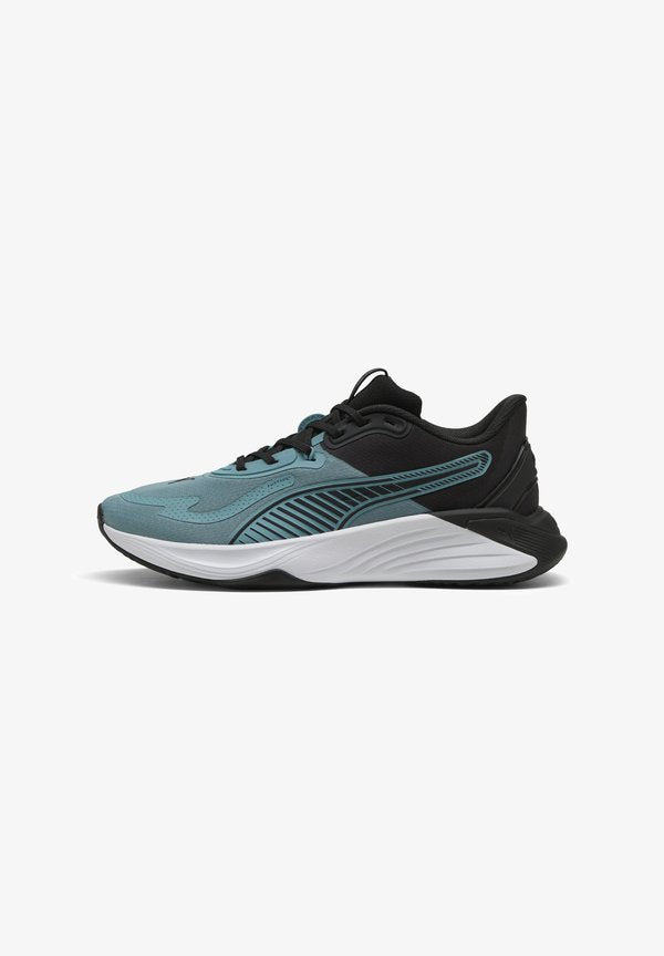 Puma HYBRID - Training shoe - baltic sea blue-lux lime/black