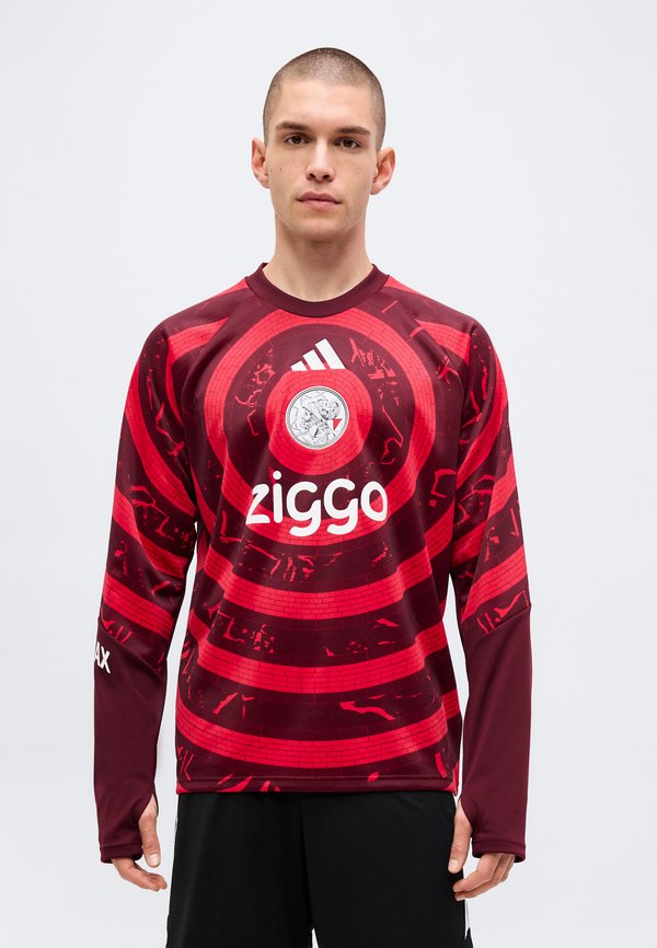 adidas Performance AJAX AMSTERDAM 26/27 PRE MATCH WARM  - Long sleeved top - bold red