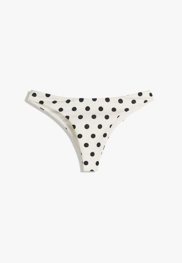 Bershka POLKA DOT - Bikini bottoms - beige