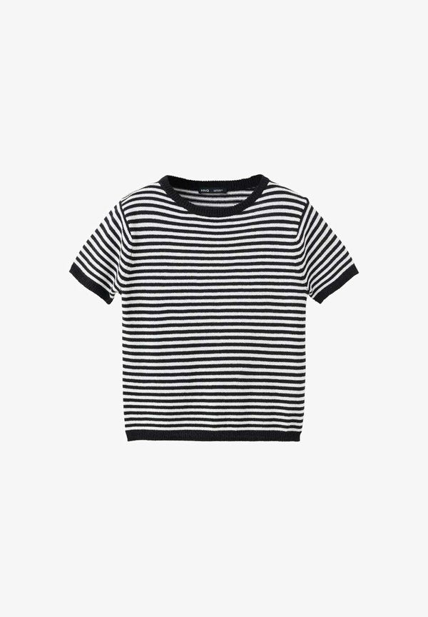 Mango ADULT - Print T-shirt - noir