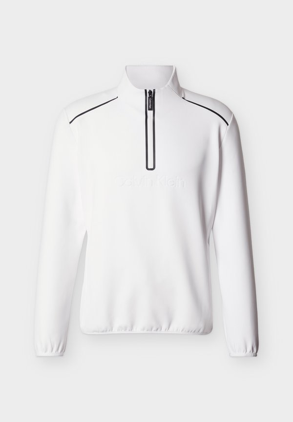 Calvin Klein Golf BROOKHILL TECHNICAL HALF ZIP - Sweatshirt - white