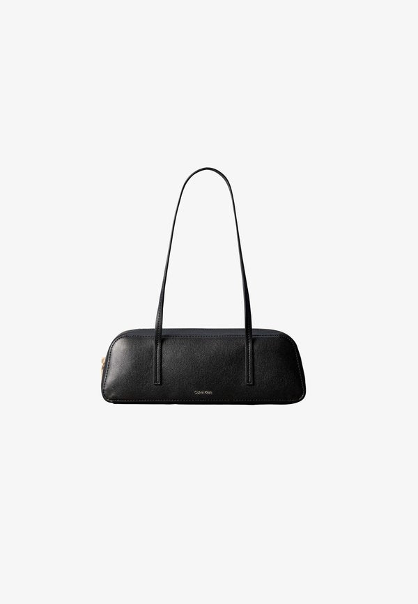 Calvin Klein FOIL LOGO BAULETTO - Handbag - black
