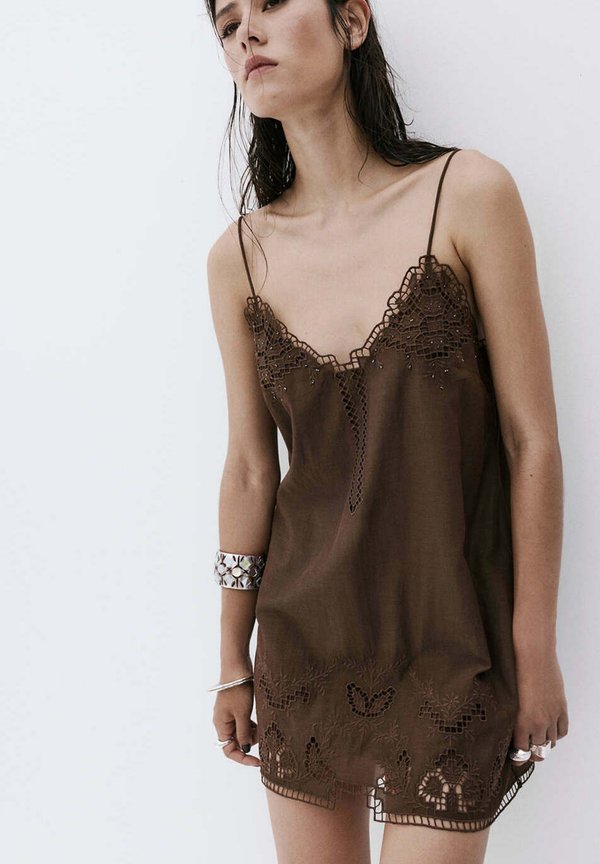 Mango ADULT - Day dress - dark brown