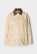 Tommy Jeans DISTRESSED CANVAS OVERSIZED CHORE JACKET