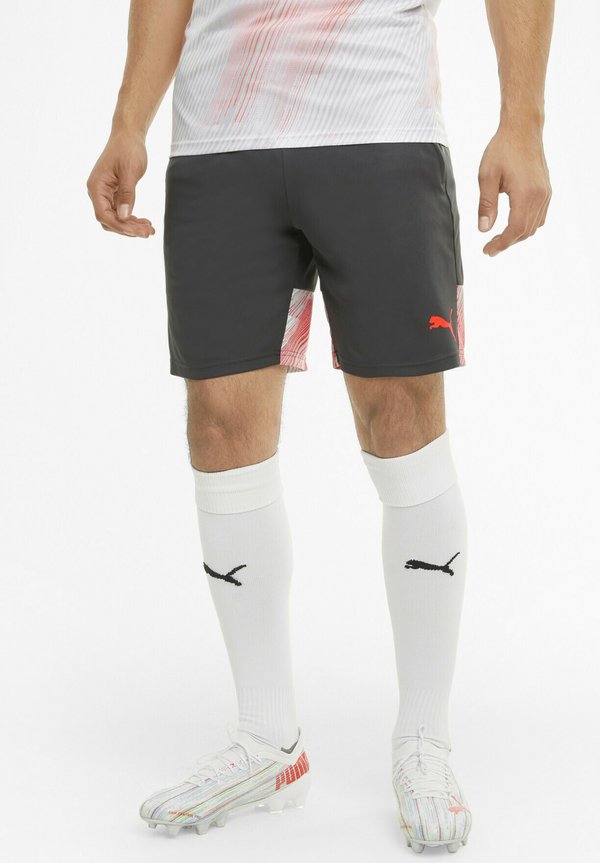 Puma INDIVIDUAL SHORTS - Sports shorts - asphalt-red blast
