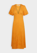 NA-KD FEMMEBLK PUFF SLEEVED MIDI DRESS