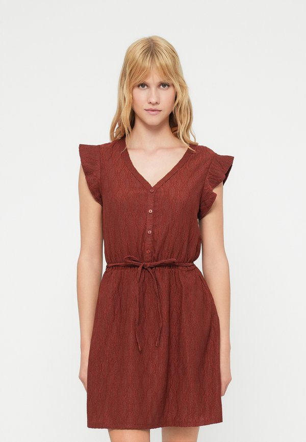 ONLY ONLAYA V NECK TIE DRESS
