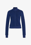 adidas Sportswear SOFT LUX SLIM TRACK TOP - Zip-up sweatshirt - dark blue