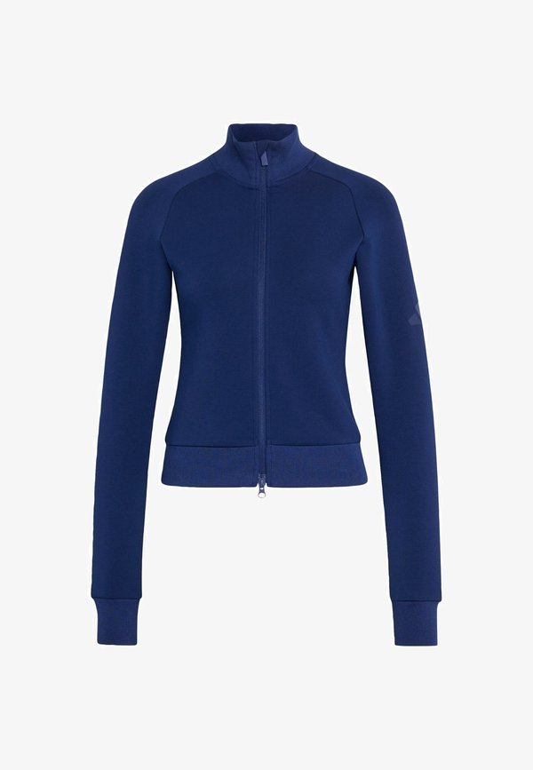 adidas Sportswear SOFT LUX SLIM TRACK TOP - Zip-up sweatshirt - dark blue