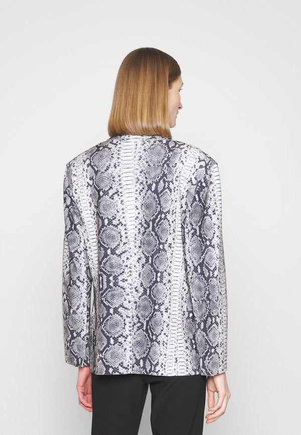 Norma Kamali SINGLE BREASTED STRAIGHT FIT JACKET