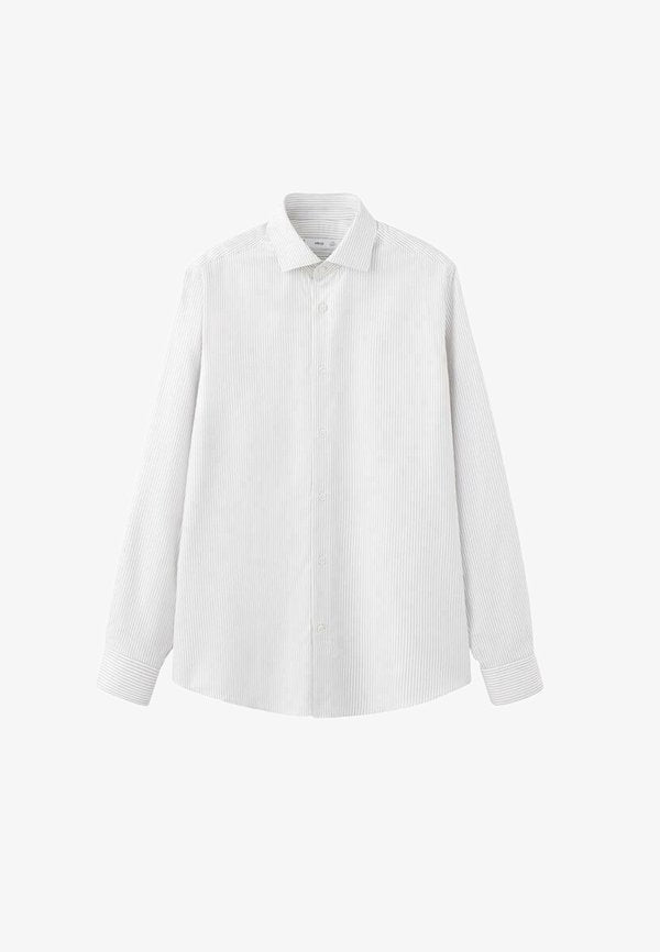 Mango Formal shirt - mottled light grey