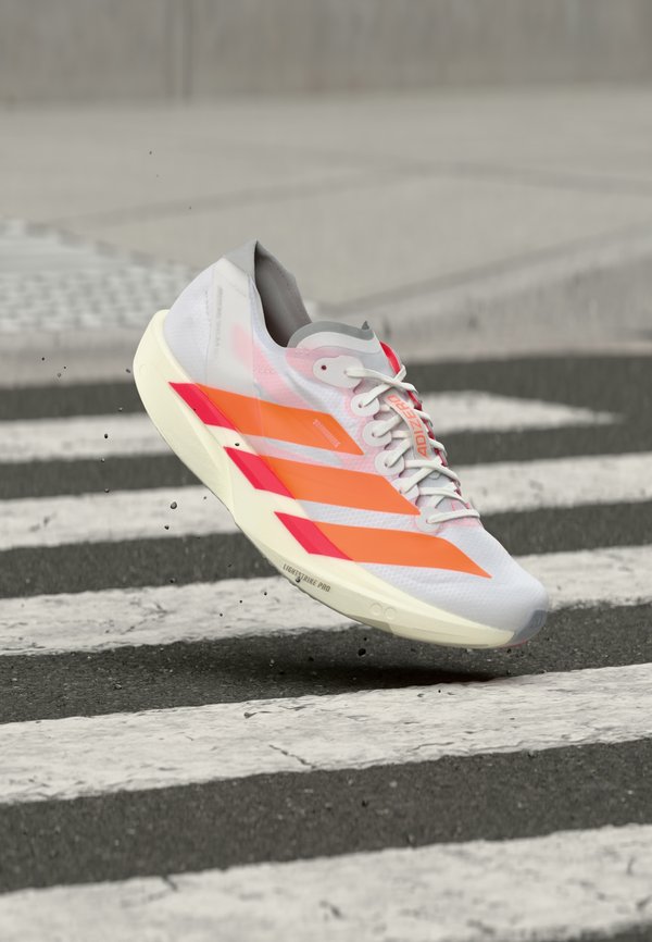 adidas Performance ADIZERO TAKUMI SEN 11 - Road running shoes - footwear white/lucid orange/lucid red