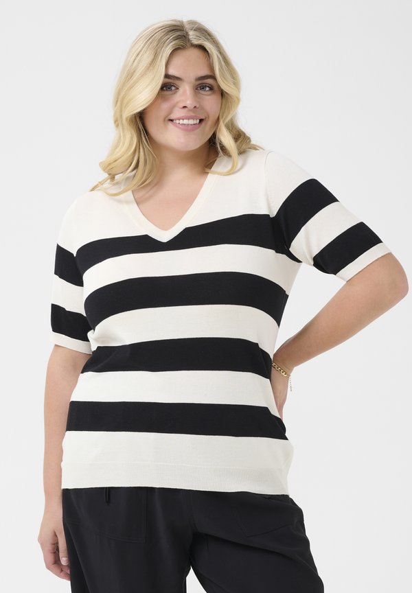 Kaffe Curve KCLIZZY STRIPED V-NECK