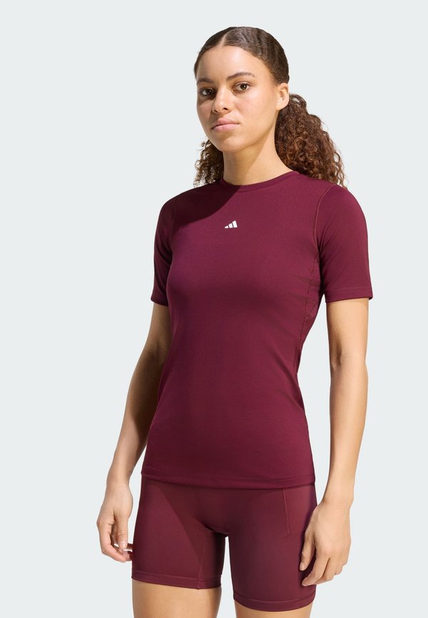 adidas Performance TECHFIT TRAINING T-SHIRT - Basic T-shirt - maroon