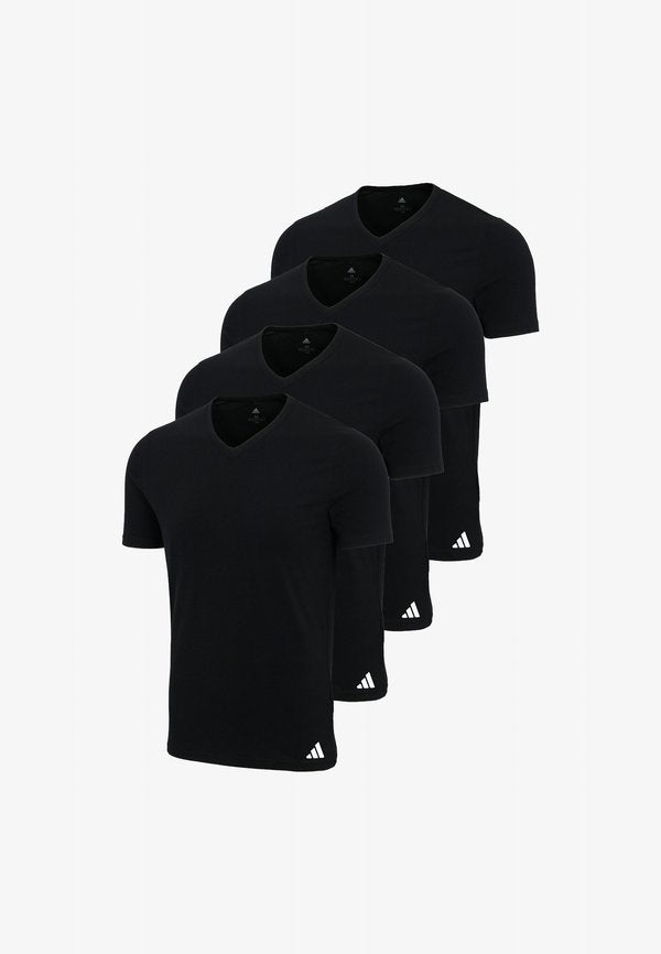 adidas Sportswear 4ER PACK - Undershirt - schwarz