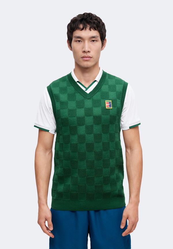 Nike Performance NIKECOURT ADVANTAGE SLAM SWEATER VEST - Jumper - gorge green