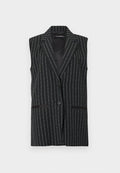 KARL LAGERFELD ELONGATED PINSTRIPE