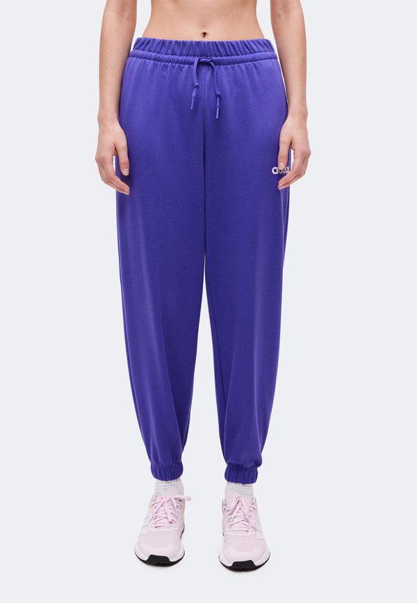 adidas Sportswear ESSENTIALS LINEAR CUFFED PANTS - Tracksuit bottoms - pure purple/white