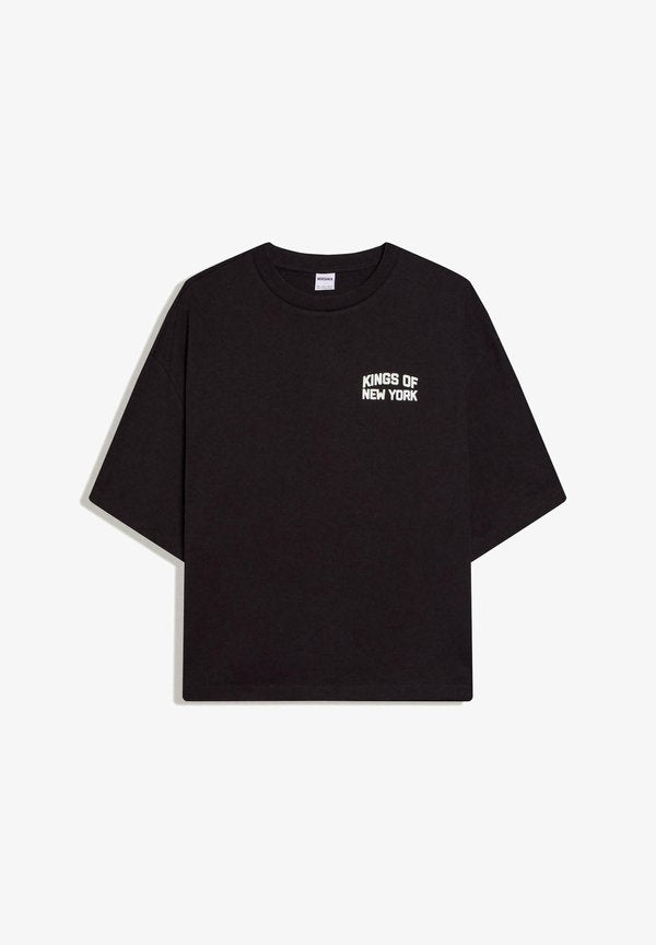 Bershka KINGS OF NEW YORK - TSHIRT - Print T-shirt - black