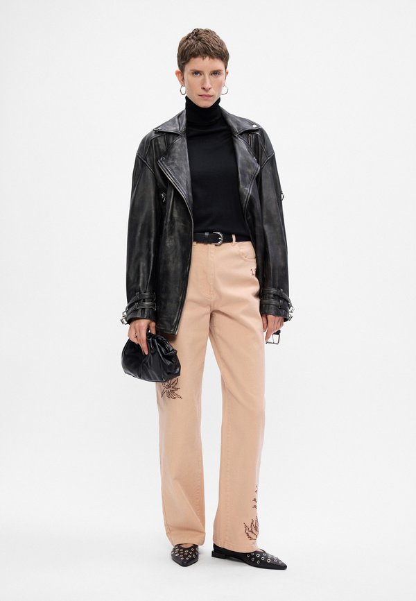 Scotch & Soda THE RIPPLE HIGH RISE LEG PANTS
