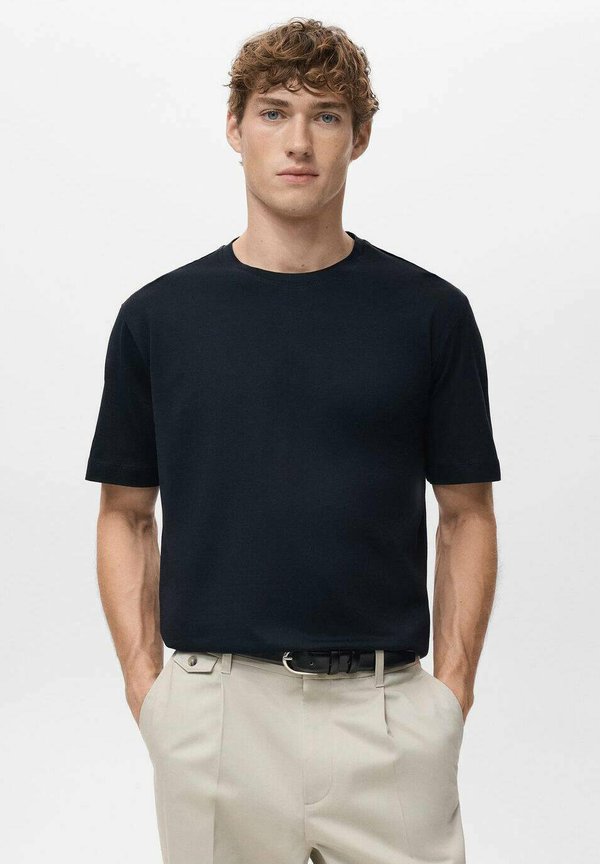 Mango ADULT - Basic T-shirt - navy