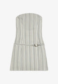 Bershka DRESS - Cocktail dress / Party dress - light blue