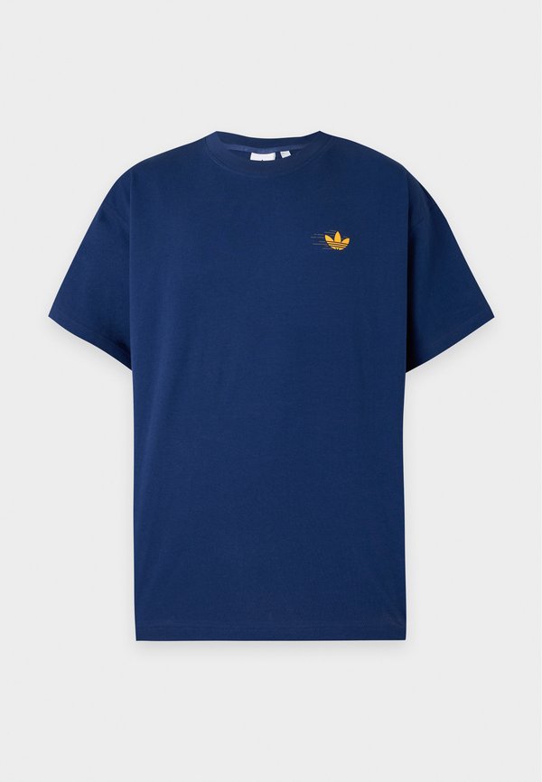 adidas Originals RUNNING CLUB OVERSIZED TEE UNISEX - Print T-shirt - dark blue