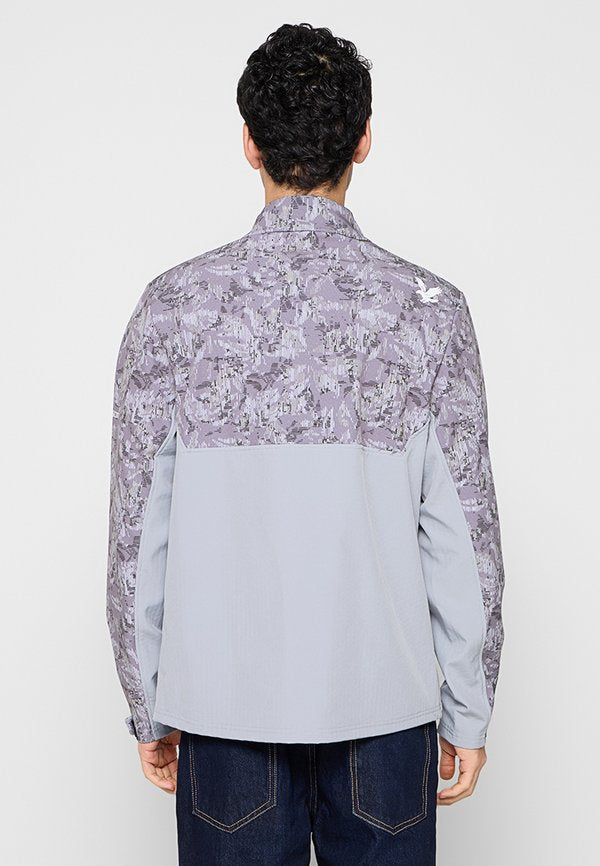 Lyle & Scott GOLF PRINTED HALF ZIP WINDJAMMER JACKET