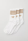 adidas Originals 3S CREW S UNISEX 3PACK - Socks - white   cardboard