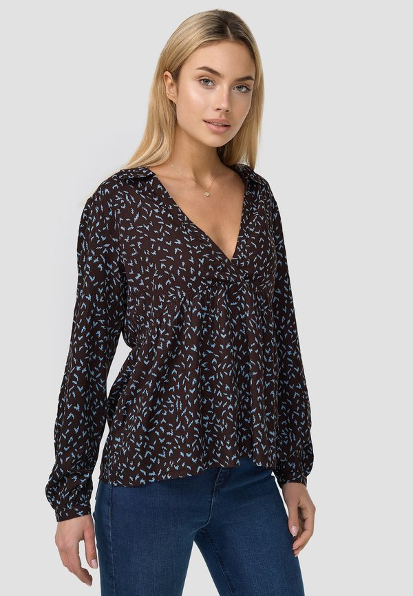Re.draft PRINTED V-NECK ZIC ZAC