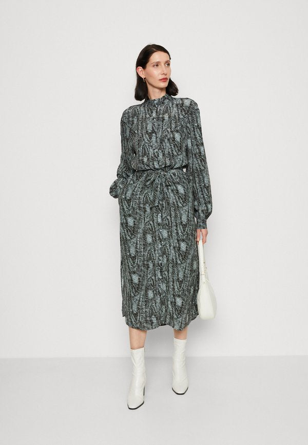 Expresso LONG DRESS WITH BALLOON SLEEVES AND BELT